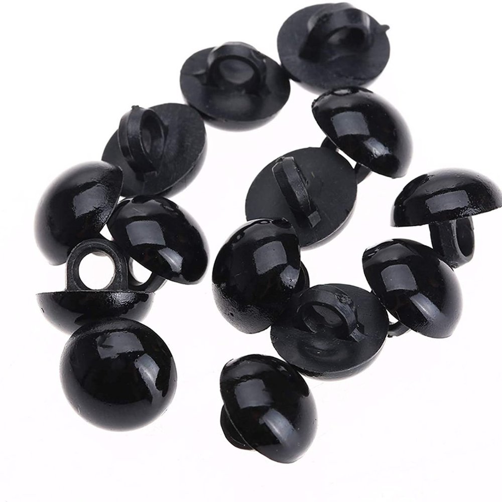 100 pc buttons doll eyes 🍄 9mm
